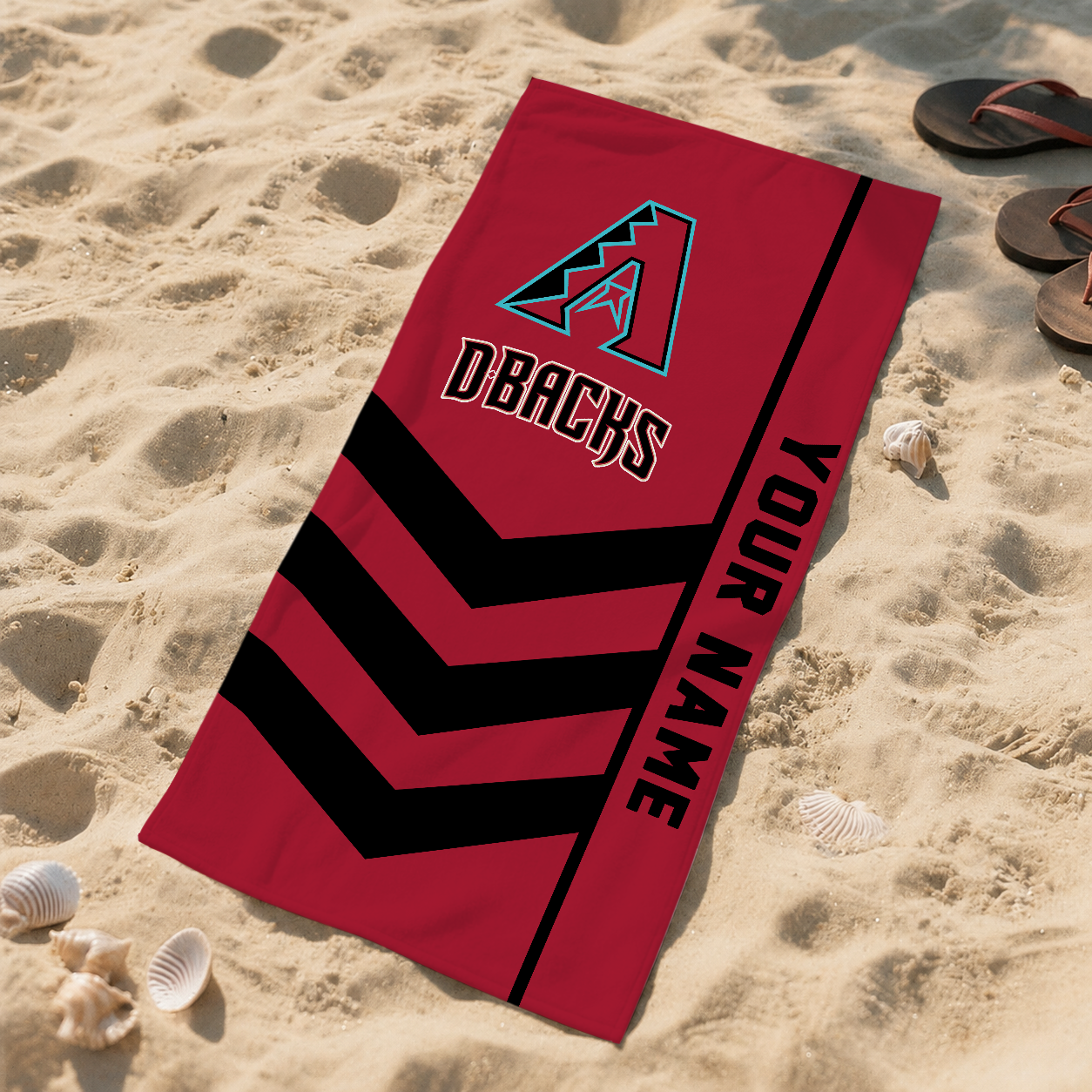 LIMITED EDITION - NEW CUSTOMIZED MLB07 ADS ARIZONA DIAMONDBACKS BEACH TOWEL FOR FAN