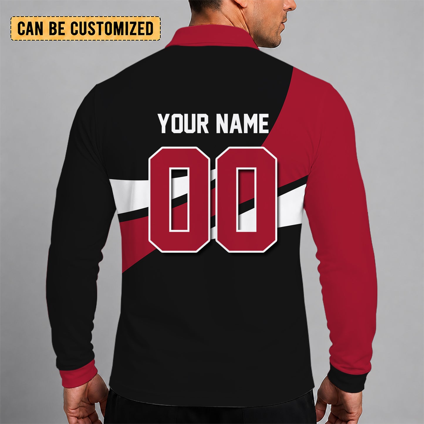 [FLASH SALE] NEW CUSTOMIZED MLB07 ADS ARIZONA DIAMONDBACKS MEN'S LONG SLEEVE POLO