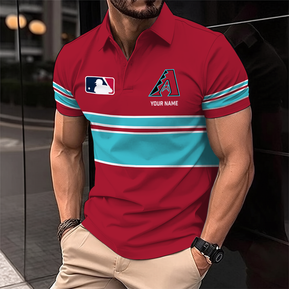 [FLASH SALE] NEW CUSTOMIZED MLB07 ADS ARIZONA DIAMONDBACKS POLO SHIRT