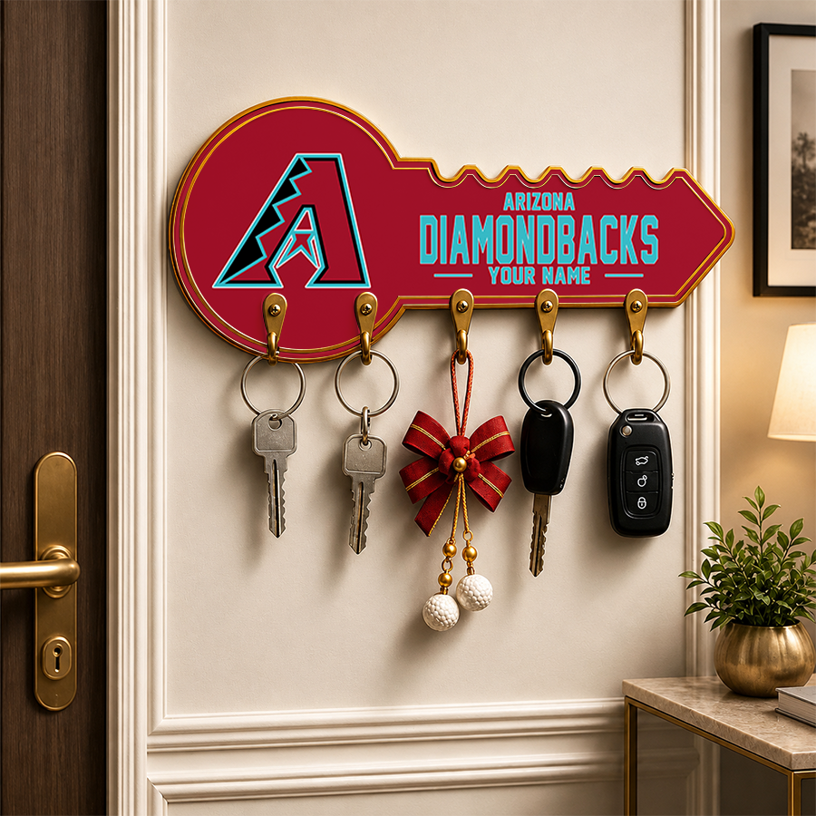[FLASH SALE] NEW CUSTOMIZED MLB07 ADS ARIZONA DIAMONDBACKS WALL KEY HOLDER FOR HOME