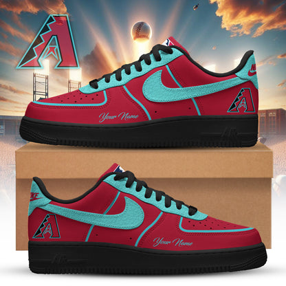 LIMITED EDITION - NEW CUSTOMIZED MLB07 ADS ARIZONA DIAMONDBACKS AF1 SNEAKERS