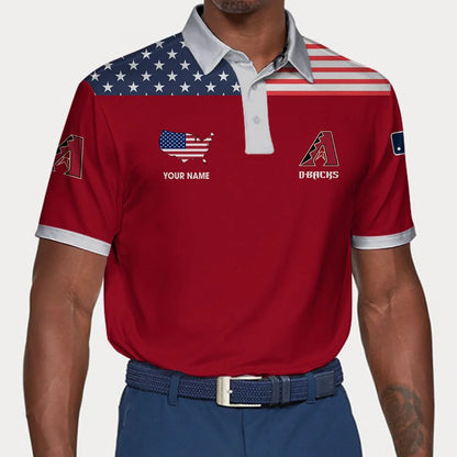 LIMITED EDITION - NEW CUSTOMIZED MLB07 ADS ARIZONA DIAMONDBACKS POLO SHIRT, ZIP POLO SHIRT & T-SHIRTS