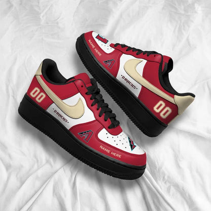 [FLASH SALE] NEW CUSTOMIZED MLB07 ADS ARIZONA DIAMONDBACKS AF1 SHOES
