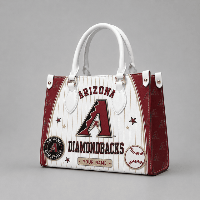 [FLASH SALE] NEW CUSTOMIZED MLB07 ADS ARIZONA DIAMONDBACKS LEATHER HANDBAG