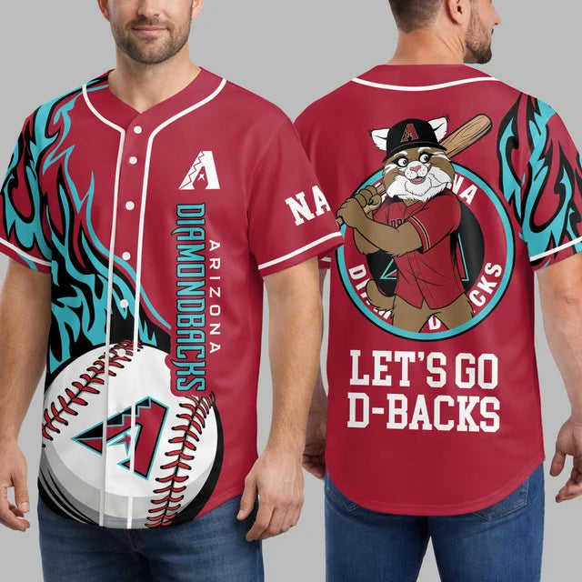 [FLASH SALE] NEW CUSTOMIZED MLB07 ADS ARIZONA DIAMONDBACKS BASEBALL JERSEY