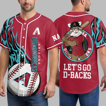 [FLASH SALE] NEW CUSTOMIZED MLB07 ADS ARIZONA DIAMONDBACKS BASEBALL JERSEY