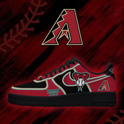 LIMITED EDITION - NEW CUSTOMIZED MLB07 ADS ARIZONA DIAMONDBACKS AF1 SHOES