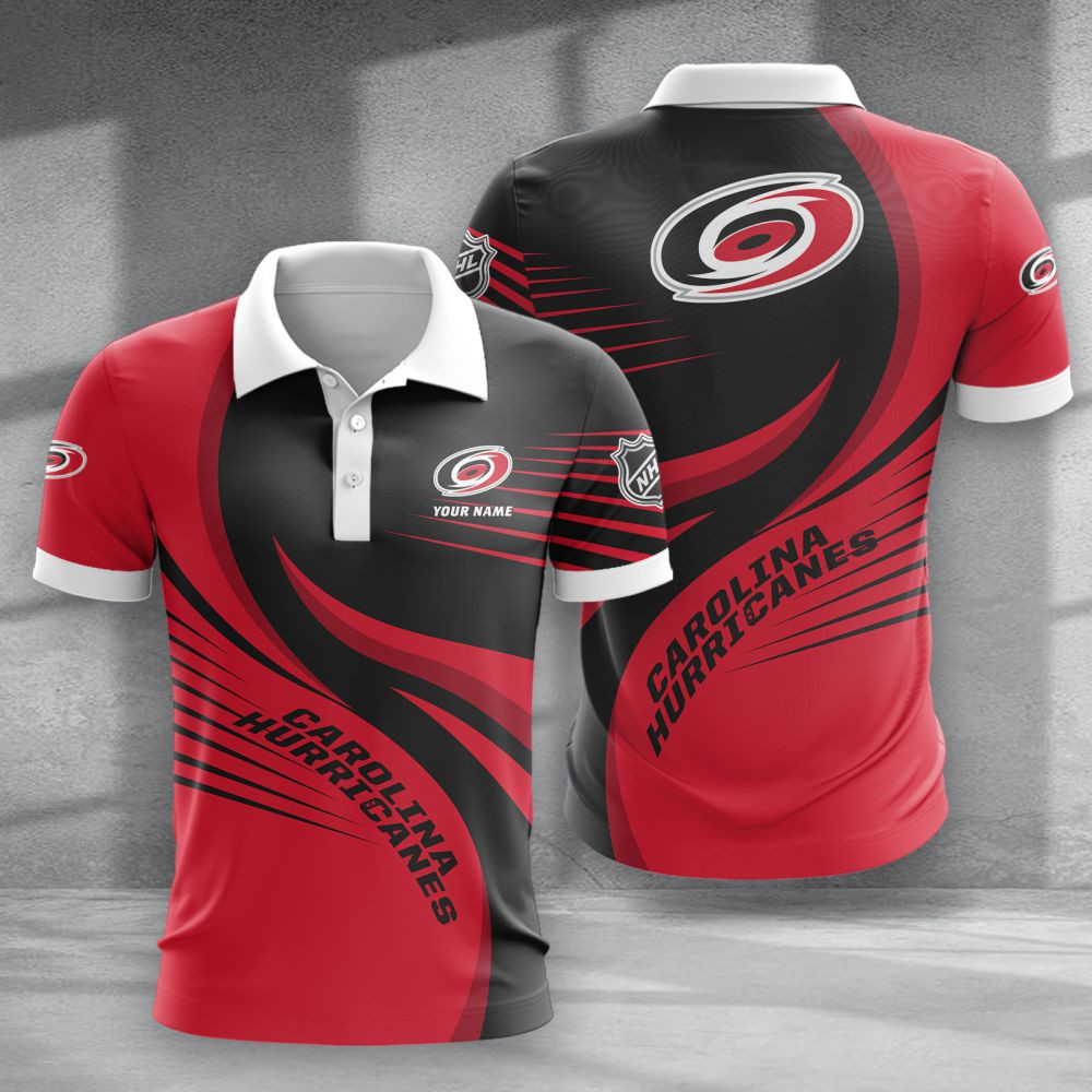 LIMITED EDITION - NEW CUSTOMIZED NHL07 CLH CAROLINA HURRICANES POLO SHIRT & T-SHIRTS