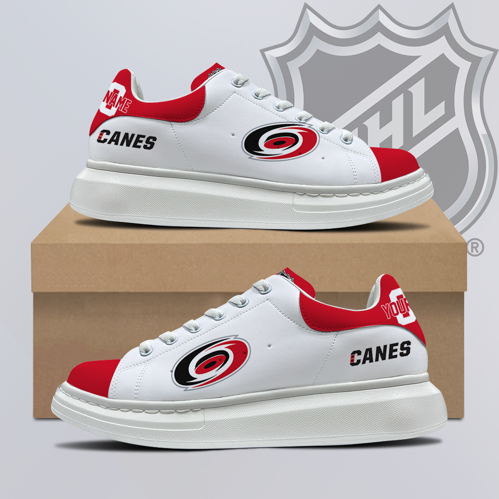 [SUPER SALE] NEW CUSTOMIZED NHL07 CLH CAROLINA HURRICANES MCQUEEN SHOES