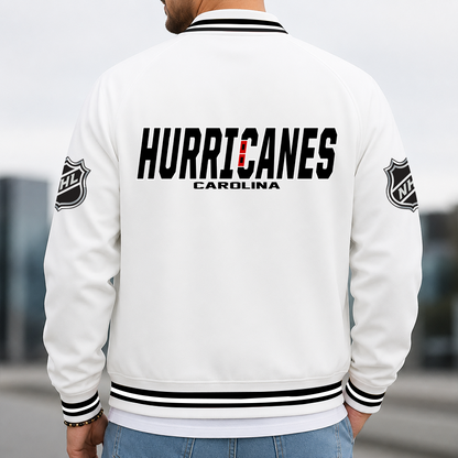 [SUPER SALE] NEW CUSTOMIZED NHL07 CLH CAROLINA HURRICANES MULTICOLOR MEN'S CASUAL JACKET