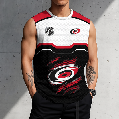 SPECIAL EDITION - NEW CUSTOMIZED NHL07 CLH CAROLINA HURRICANES MEN'S GYM SHIRT