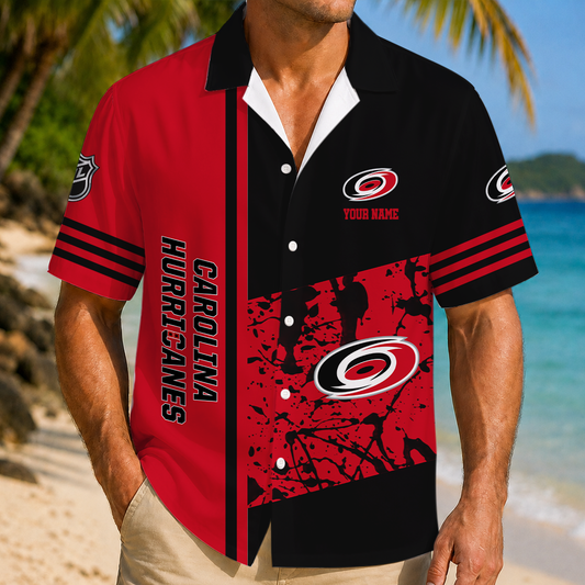 LIMITED EDITION - NEW CUSTOMIZED NHL07 CLH CAROLINA HURRICANES UNISEX HAWAIIAN SHIRT