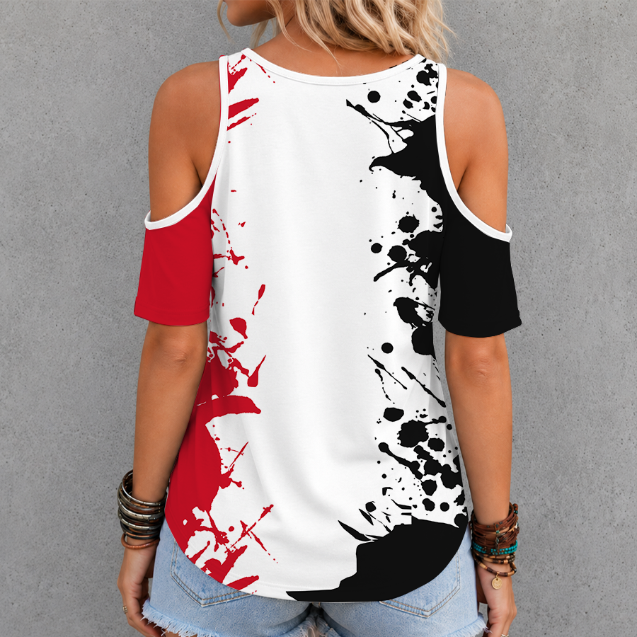 [SUPER SALE] NEW CUSTOMIZED NHL07 CLH CAROLINA HURRICANES CRISS CROSS V-NECK TOP