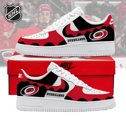 VIRAL EDITION - NEW CUSTOMIZED NHL07 CLH CAROLINA HURRICANES AF1 SHOES