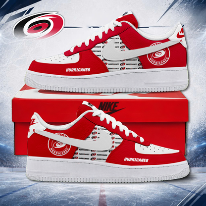 MEGA SALE - NEW CUSTOMIZED NHL07 CLH CAROLINA HURRICANES AF1 SHOES