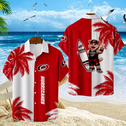 LIMITED EDITION - NEW CUSTOMIZED NHL07 CLH CAROLINA HURRICANES UNISEX HAWAIIAN SHIRT