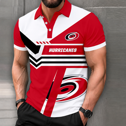 LIMITED EDITION - NEW CUSTOMIZED NHL07 CLH CAROLINA HURRICANES POLO SHIRT, ZIP POLO SHIRT & T-SHIRTS