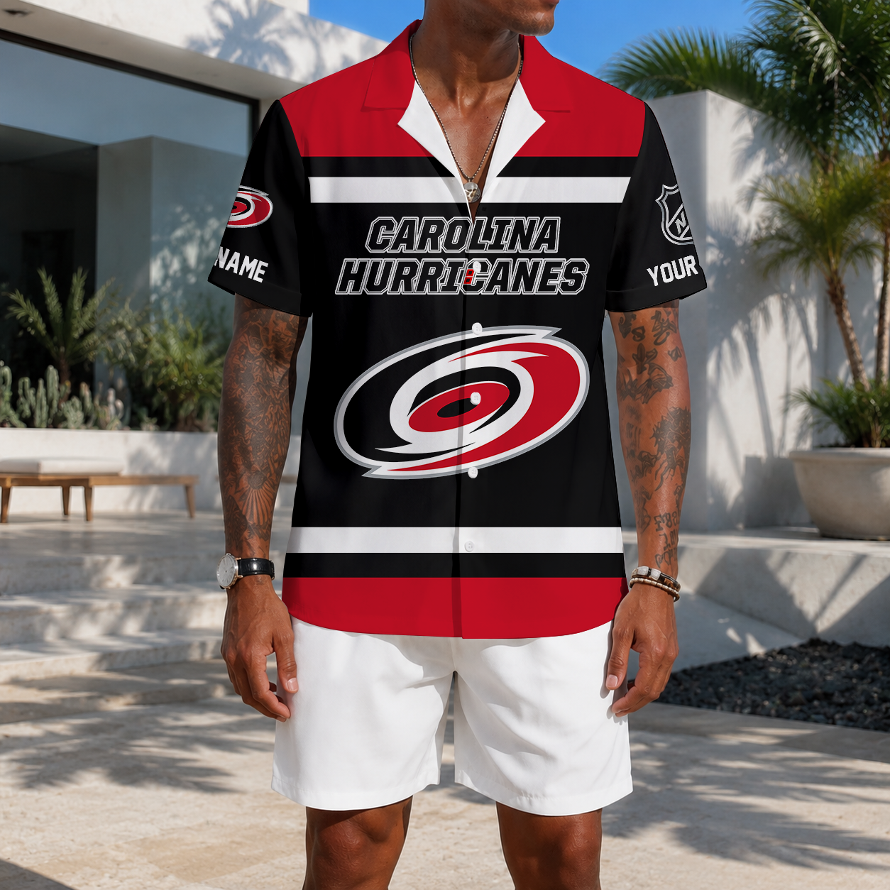 LIMITED EDITION - NEW CUSTOMIZED NHL07 CLH CAROLINA HURRICANES UNISEX HAWAIIAN SHIRT