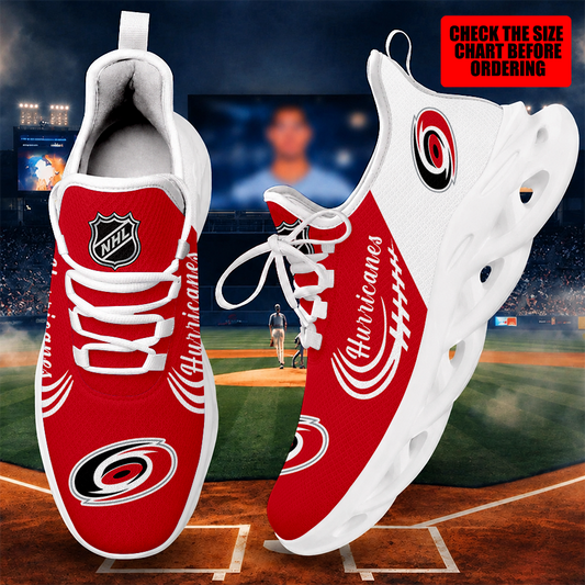 [SUPER SALE ] NEW CUSTOMIZED NHL07 CLH CAROLINA HURRICANES MAX SOUL SHOES
