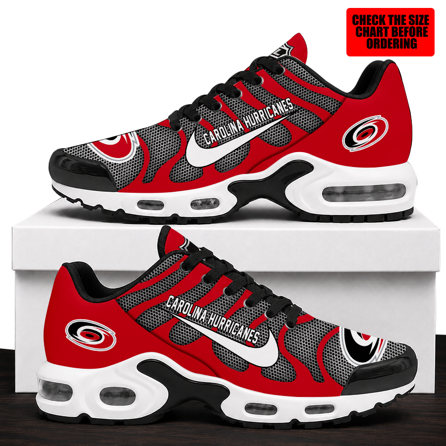 [SUPER SALE] NEW CUSTOMIZED NHL07 CLH CAROLINA HURRICANES AIR MAX PLUS SNEAKERS
