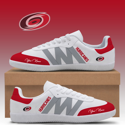 [SUPER SALE] NEW CUSTOMIZED NHL07 CLH CAROLINA HURRICANES CLASSIC SNEAKERS