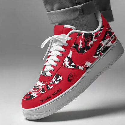 [SUPER SALE] NEW CUSTOMIZED NHL07 CLH CAROLINA HURRICANES AF1 SHOES