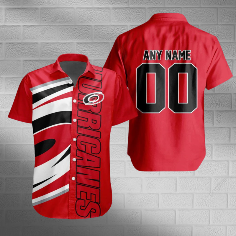 [SUPER SALE] NEW CUSTOMIZED NHL07 CLH CAROLINA HURRICANES UNISEX HAWAIIAN SHIRT