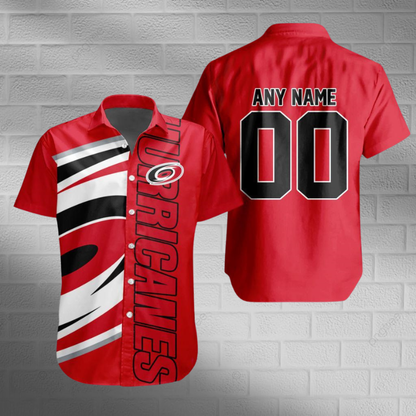 [SUPER SALE] NEW CUSTOMIZED NHL07 CLH CAROLINA HURRICANES UNISEX HAWAIIAN SHIRT
