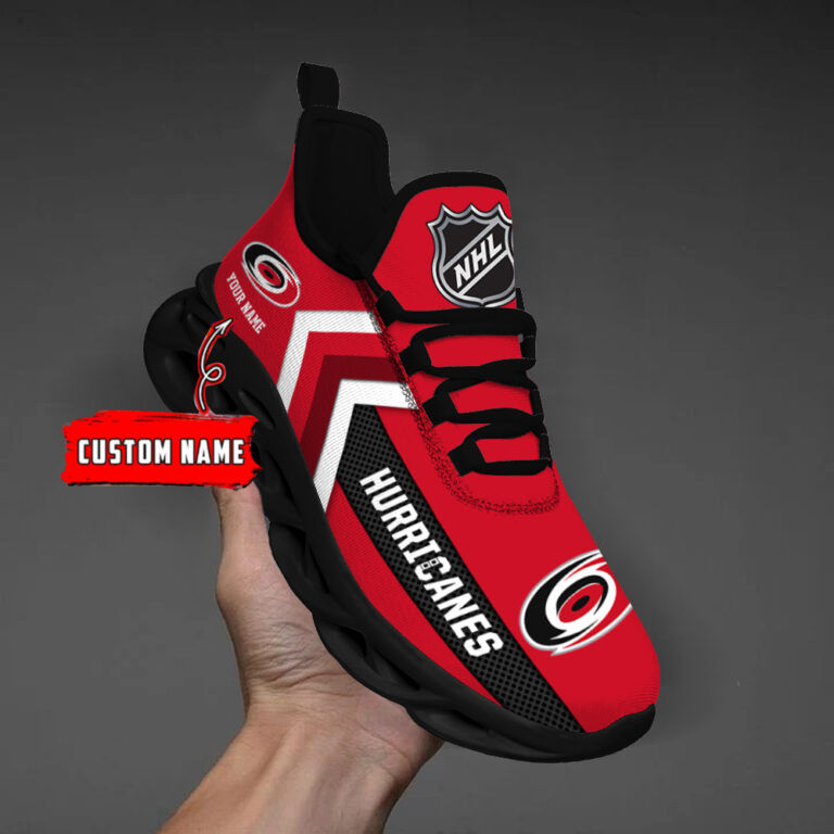 [SUPER SALE ] NEW CUSTOMIZED NHL07 CLH CAROLINA HURRICANES MAX SOUL SHOES