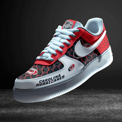 LIMITED EDITION - NEW CUSTOMIZED NHL07 CLH CAROLINA HURRICANES AF1 SHOES
