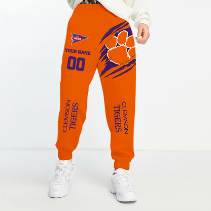 LIMITED EDITION - NEW CUSTOMIZED NCAA FBS07 CST CLEMSON TIGERS UNISEX LONG PANTS