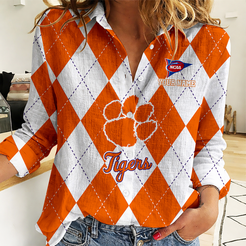 LIMITED DROP - NEW CUSTOMIZED | NCAA FBS07 CST CS TIGERS WOMEN CASUAL SHIRT FOR FAN