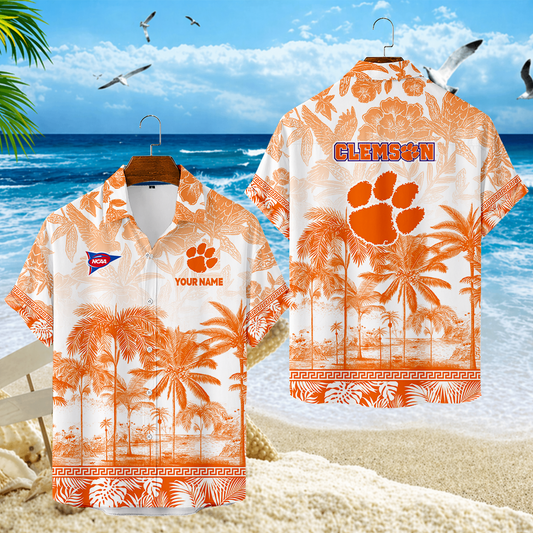 LIMITED EDITION - NEW CUSTOMIZED FBS07 CST CLEMSON TIGERS UNISEX HAWAIIAN SHIRT