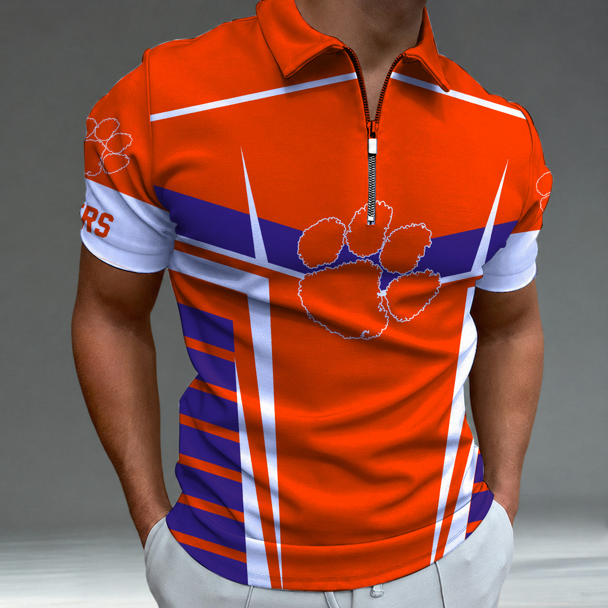 [FAN FAVORITE] NEW CUSTOMIZED NCAA FBS07 CST CLEMSON TIGERS POLO SHIRT