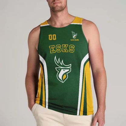 [FAN EXCLUSIVE] NEW CUSTOMIZED CFL07 EDM EDMONTON ELKS UNISEX TANK TOP