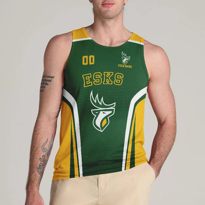 [FAN EXCLUSIVE] NEW CUSTOMIZED CFL07 EDM EDMONTON ELKS UNISEX TANK TOP