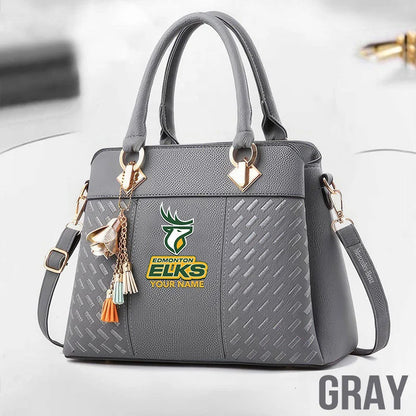 [FAN EXCLUSIVE] NEW CUSTOMIZED CFL07 EDM EDMONTON ELKS MULTICOLOR HANDBAG