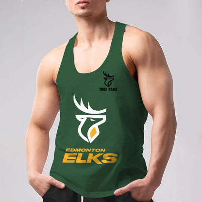 [FAN EXCLUSIVE] NEW CUSTOMIZED CFL07 EDM EDMONTON ELKS UNISEX TANK TOP