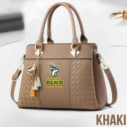[FAN EXCLUSIVE] NEW CUSTOMIZED CFL07 EDM EDMONTON ELKS MULTICOLOR HANDBAG