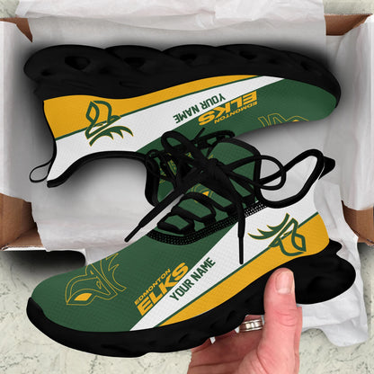 [FAN EXCLUSIVE] NEW CUSTOMIZED CFL07 EDM EDMONTON ELKS MAX SOUL SHOES
