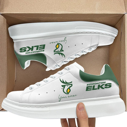 [FAN EXCLUSIVE] NEW CUSTOMIZED CFL07 EDM EDMONTON ELKS MCQUEEN SHOES