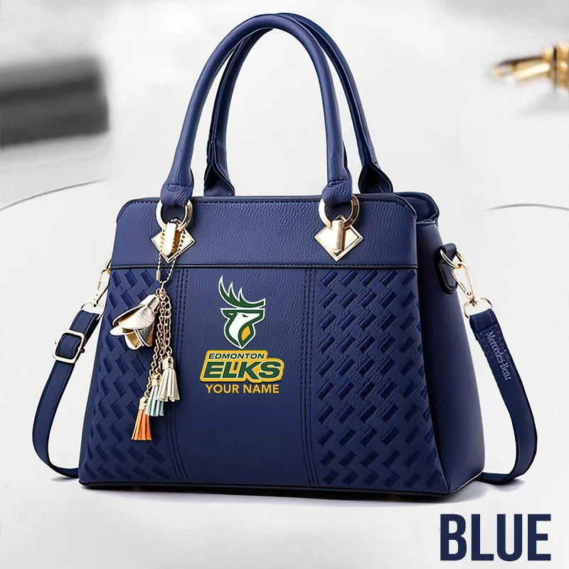 [FAN EXCLUSIVE] NEW CUSTOMIZED CFL07 EDM EDMONTON ELKS MULTICOLOR HANDBAG