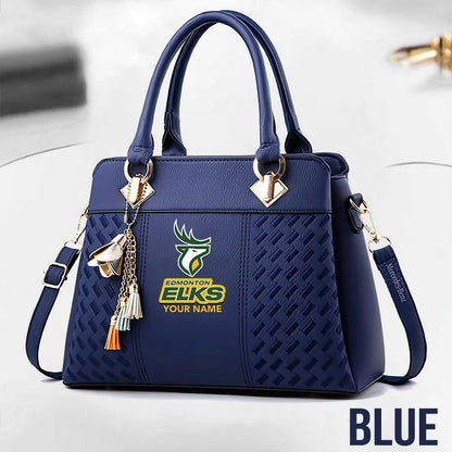 [FAN EXCLUSIVE] NEW CUSTOMIZED CFL07 EDM EDMONTON ELKS MULTICOLOR HANDBAG