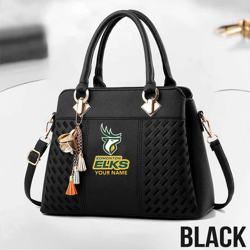 [FAN EXCLUSIVE] NEW CUSTOMIZED CFL07 EDM EDMONTON ELKS MULTICOLOR HANDBAG