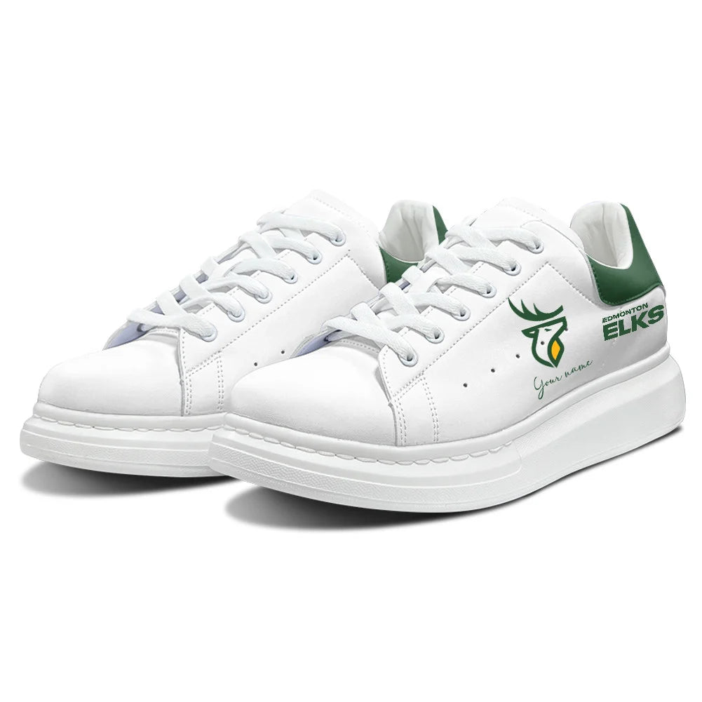 [FAN EXCLUSIVE] NEW CUSTOMIZED CFL07 EDM EDMONTON ELKS MCQUEEN SHOES