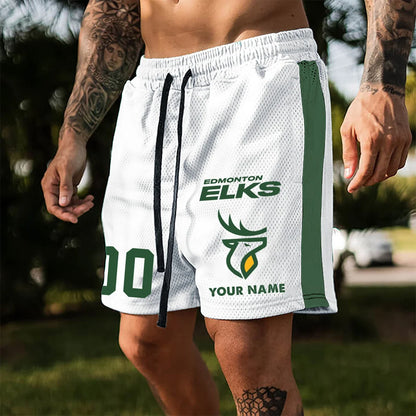 [FAN EXCLUSIVE] NEW CUSTOMIZED CFL07 EDM EDMONTON ELKS SHORT PANTS