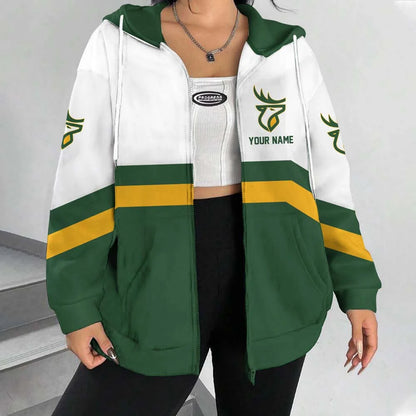 [FAN EXCLUSIVE] NEW CUSTOMIZED CFL07 EDM EDMONTON ELKS HOODIE & ZIP HOODIE