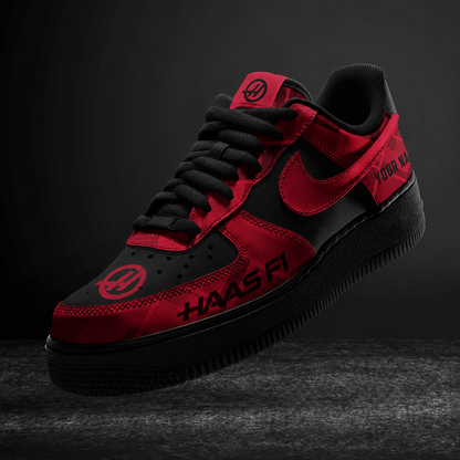 LIMITED RUN - NEW CUSTOMIZED F107 TGR HAAS AF1 SNEAKERS