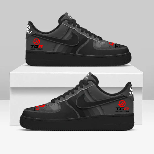 LIMITED RUN - NEW CUSTOMIZED F107 TGR HAAS AF1 SNEAKERS