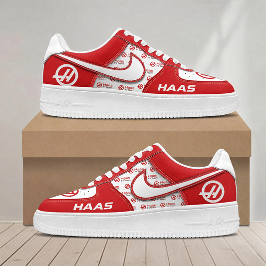 LIMITED RUN - NEW CUSTOMIZED F107 TGR HAAS AF1 SNEAKERS